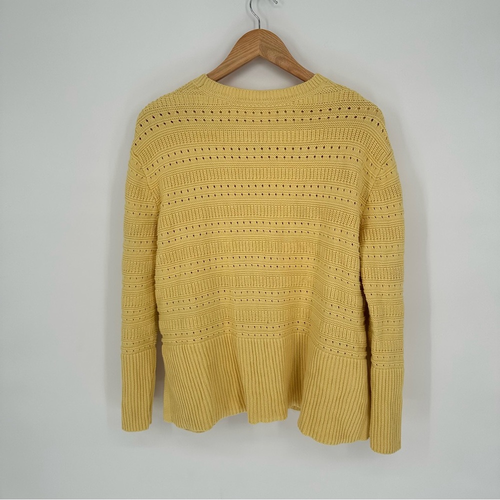 Gap Relaxed Mixed-Stitch Tunic Sweater, Yellow, Medium - Picture 10 of 12